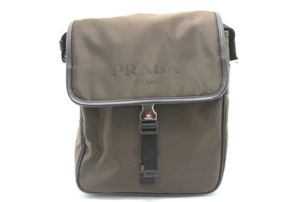 Prada Shoulder Bag Dark Brown